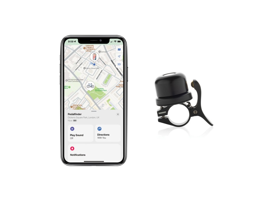 Campanello per bicicletta Pedalfinder con localizzatore FullGadgets.com