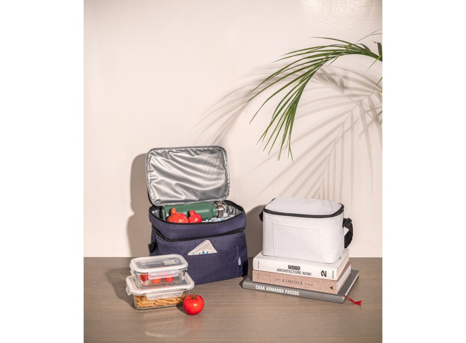 CANCUN. Borsa termica in poliestere riciclato 600D con cinghia regolabile 7 L FullGadgets.com