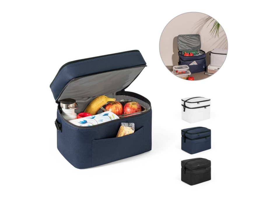 CANCUN LARGE. Borsa termica in poliestere riciclato 600D, con tracolla regolabile 14 L FullGadgets.com