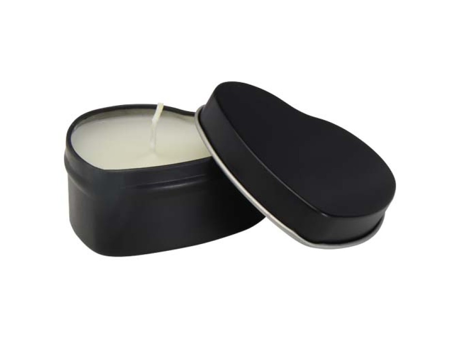 Candela in scatola di latta a forma di cuore all'aroma di vaniglia Blissful FullGadgets.com