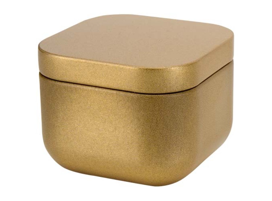 Candela in scatola di latta quadrata all'aroma di vaniglia Tindra FullGadgets.com