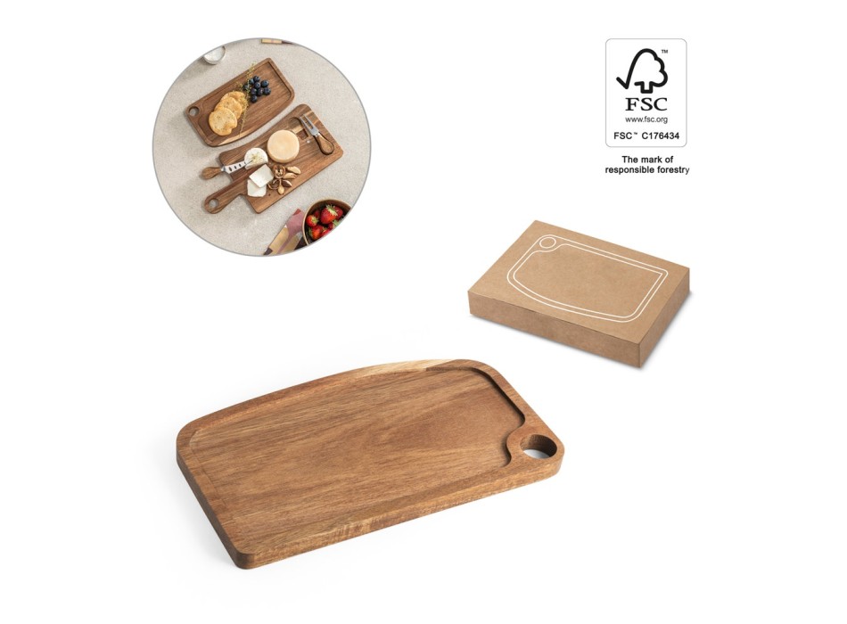 CAPER. Tagliere in legno di acacia FullGadgets.com