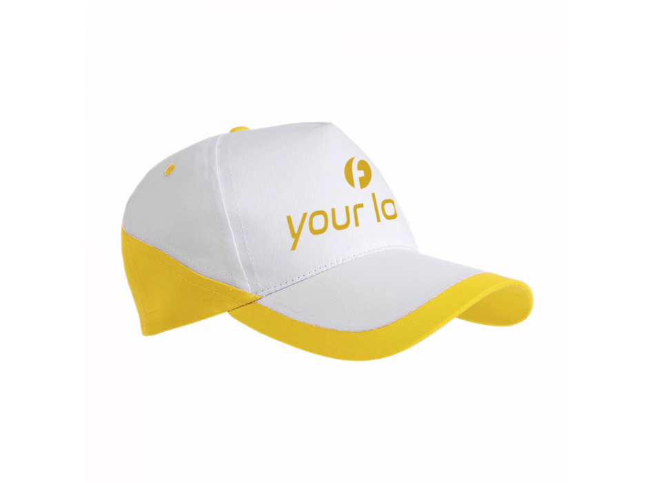 Cappellino a 5 pannelli, con base bianca FullGadgets.com