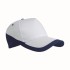 Cappellino Personalizzabile A 5 Pannelli, Con Base Bianca