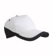 Cappellino in cotone, 5 pannelli, base bianca e bordi colorati FullGadgets.com