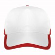 Cappellino in cotone, 5 pannelli, base bianca e bordi colorati FullGadgets.com