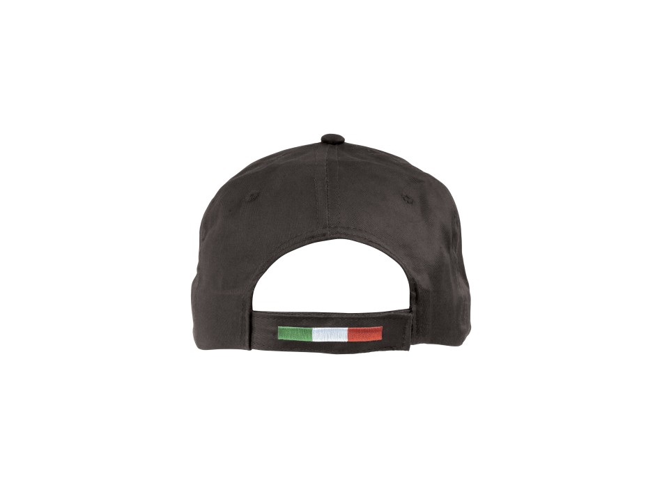 Cappellino in cotone, 5 pannelli con profilo e ricamo tricolore FullGadgets.com