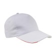 Cappellino in cotone, 5 pannelli con profilo e ricamo tricolore FullGadgets.com