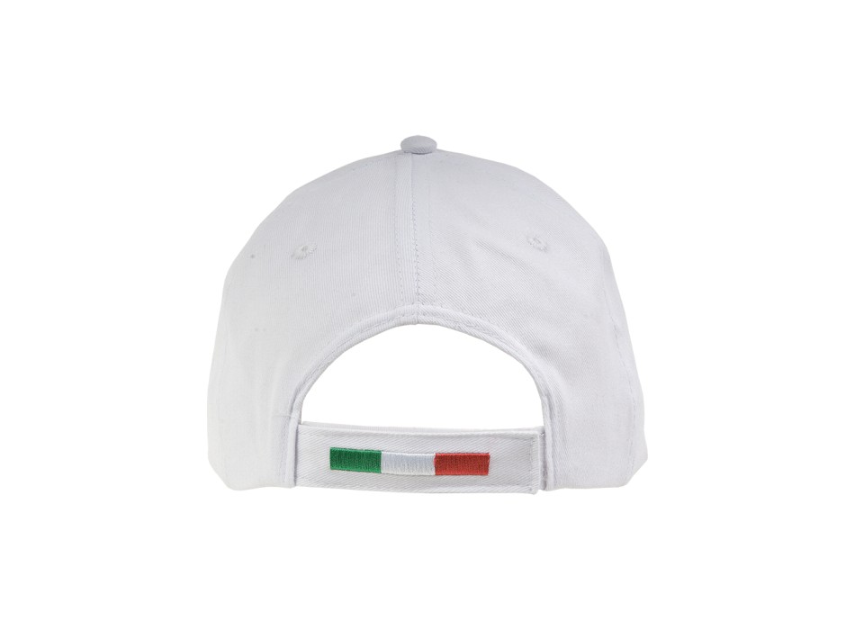 Cappellino in cotone, 5 pannelli con profilo e ricamo tricolore FullGadgets.com