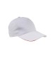 Cappellino in cotone, 5 pannelli con profilo e ricamo tricolore FullGadgets.com