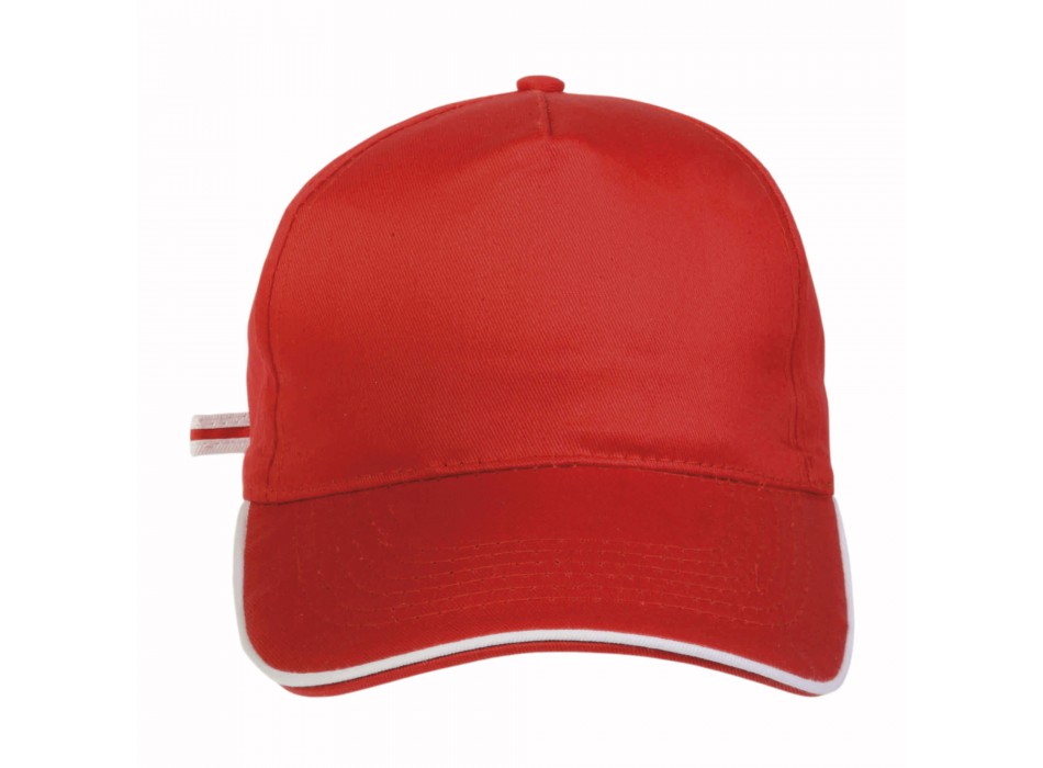 Cappellino in cotone, 5 pannelli con profilo in contrasto FullGadgets.com