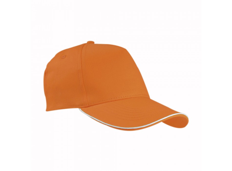 Cappellino in cotone, 5 pannelli con profilo in contrasto FullGadgets.com