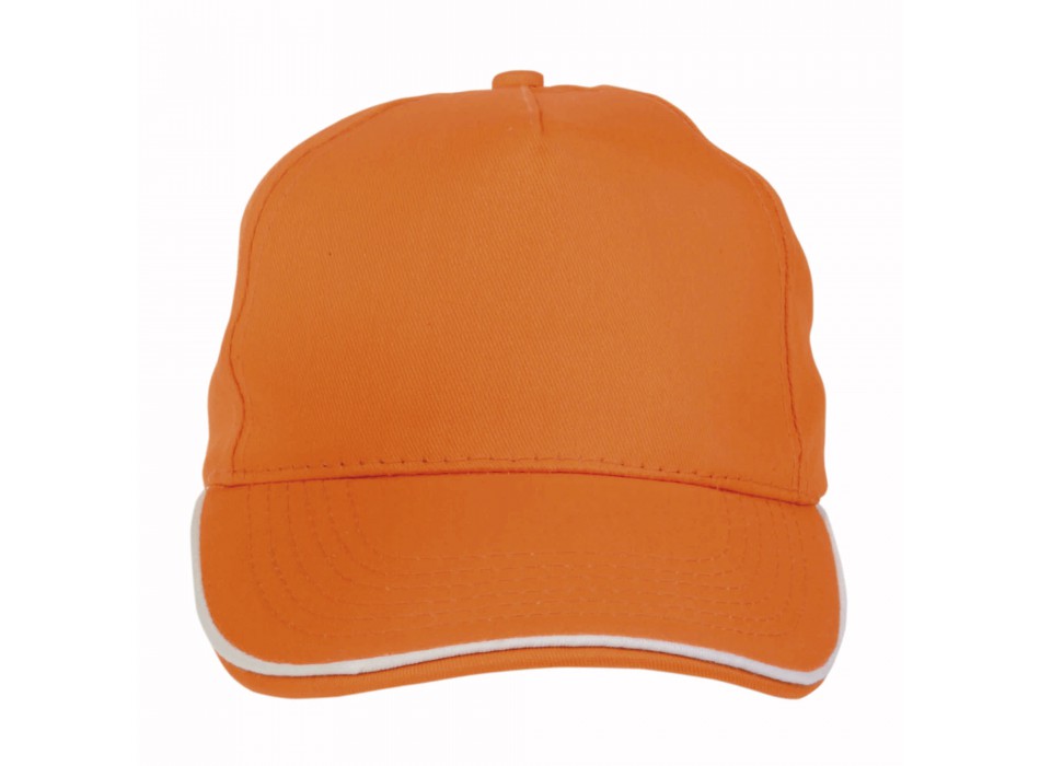 Cappellino in cotone, 5 pannelli con profilo in contrasto FullGadgets.com