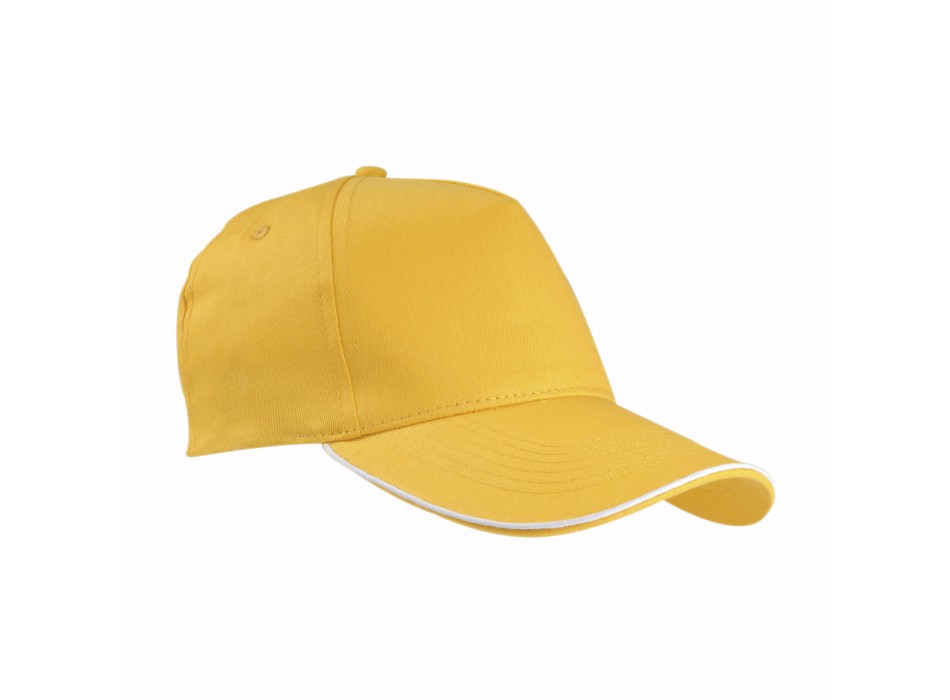 Cappellino in cotone, 5 pannelli con profilo in contrasto FullGadgets.com