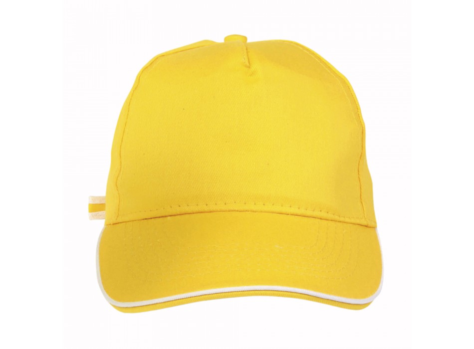 Cappellino in cotone, 5 pannelli con profilo in contrasto FullGadgets.com