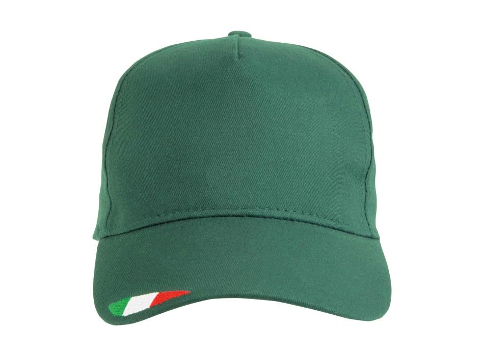 Cappellino in cotone, 5 pannelli con ricamo tricolore FullGadgets.com