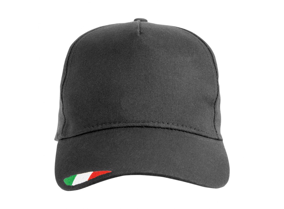 Cappellino in cotone, 5 pannelli con ricamo tricolore FullGadgets.com