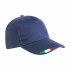 Cappellino In Cotone Personalizzabile, 5 Pannelli Con Ricamo Tricolore