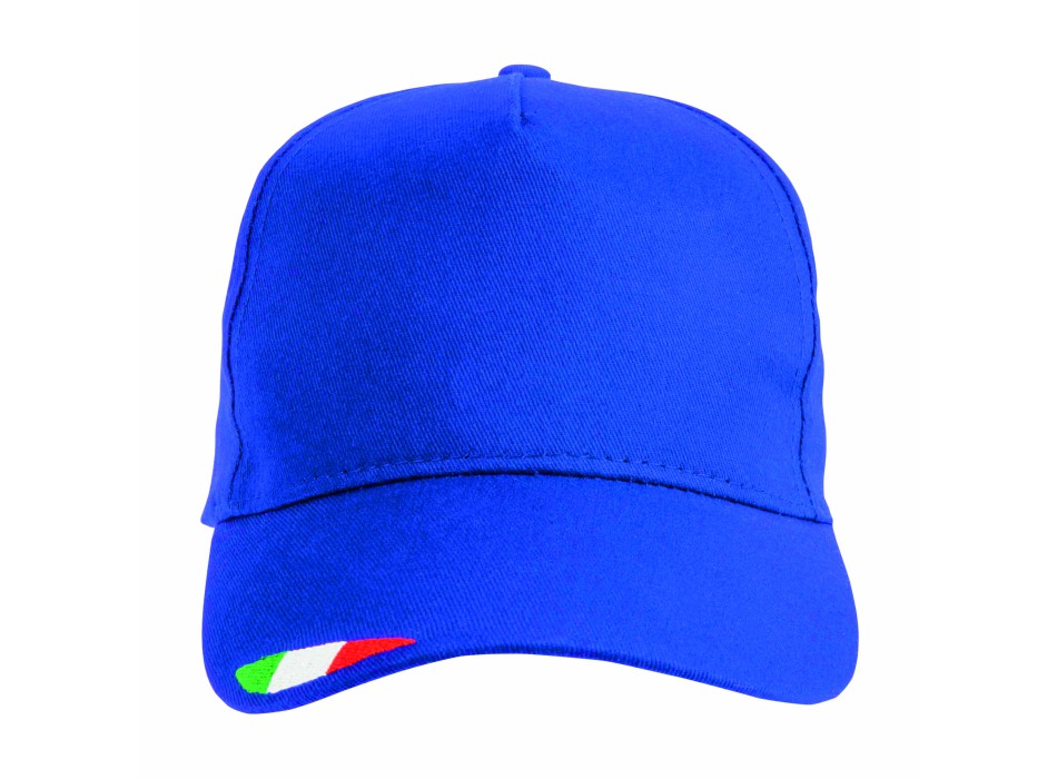 Cappellino in cotone, 5 pannelli con ricamo tricolore FullGadgets.com