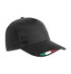 Cappellino in cotone, 5 pannelli con ricamo tricolore FullGadgets.com