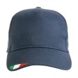 Cappellino in cotone, 5 pannelli con ricamo tricolore FullGadgets.com
