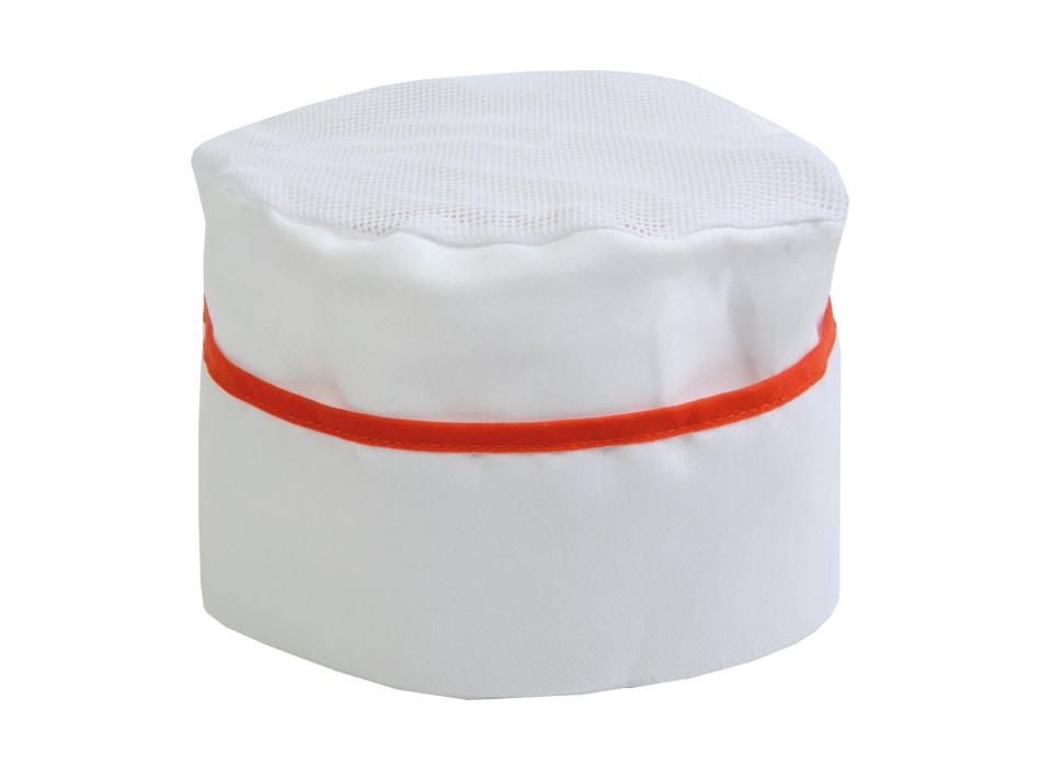 Cappello da cuoco bianco con bordo colorato FullGadgets.com