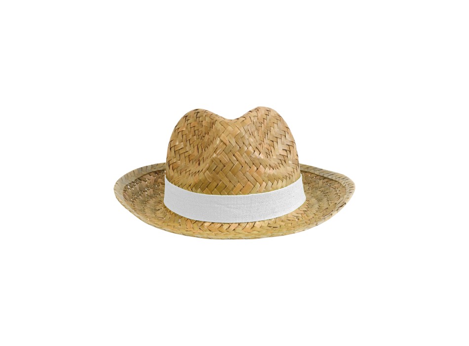 Cappello in paglia con fascia elastica 3 cm applicabile e personalizzabile FullGadgets.com
