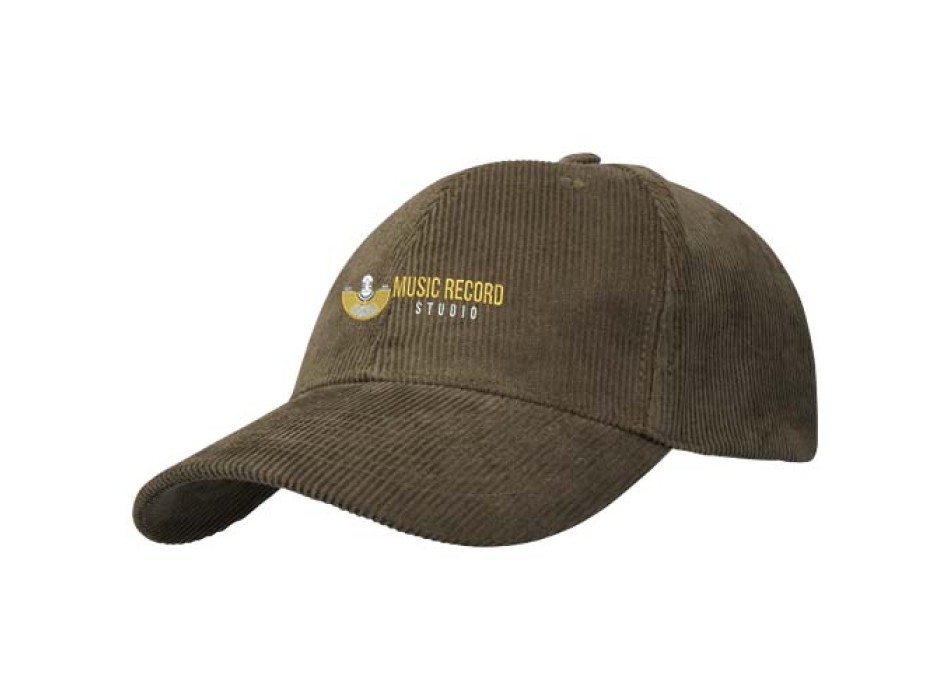 Cappello in velluto a coste a 6 pannelli in tessuto riciclato Hutton FullGadgets.com