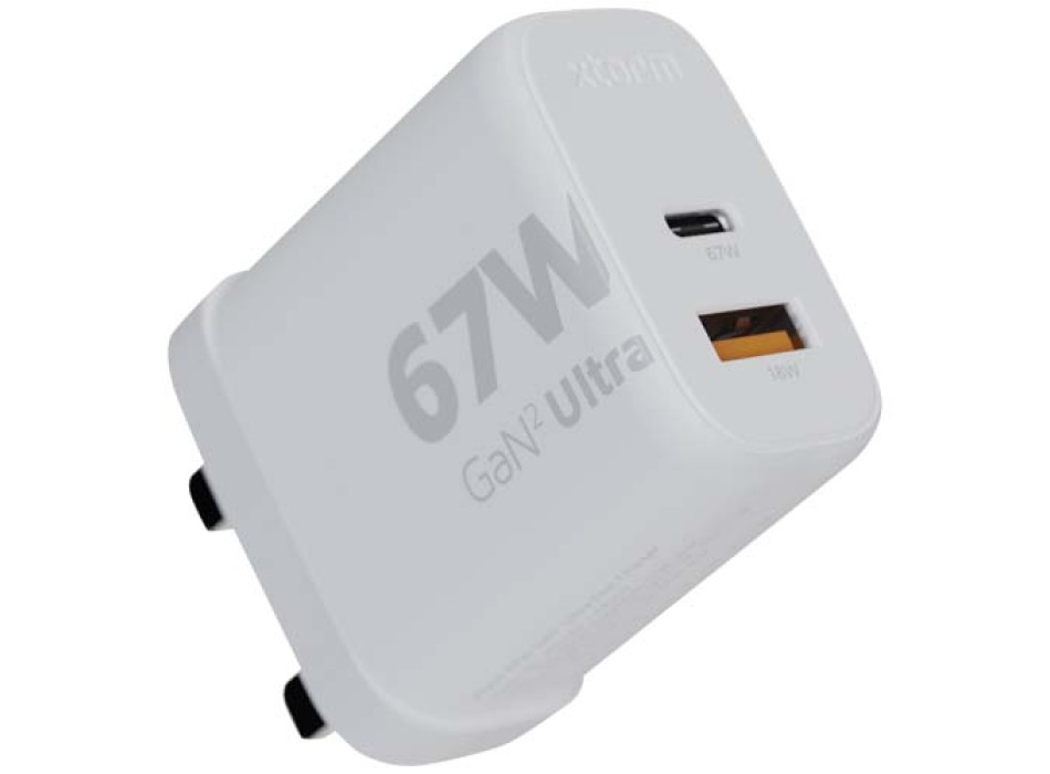 Caricabatterie da parete da 67 W con spina UK Xtorm XEC067G GaN² Ultra  FullGadgets.com