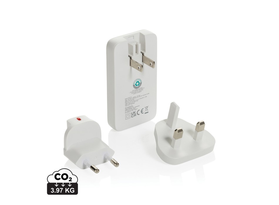 Caricabatterie sottile Fluxo 65W GAN con conettori RCS FullGadgets.com