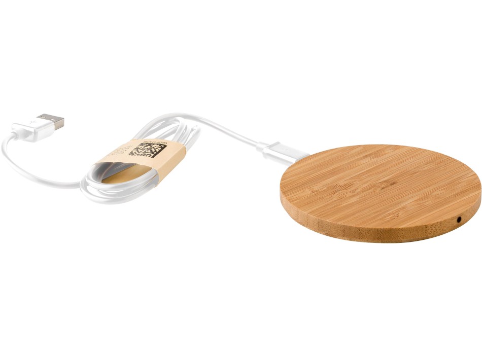 Caricabatterie wireless in bamboo Fernando FullGadgets.com