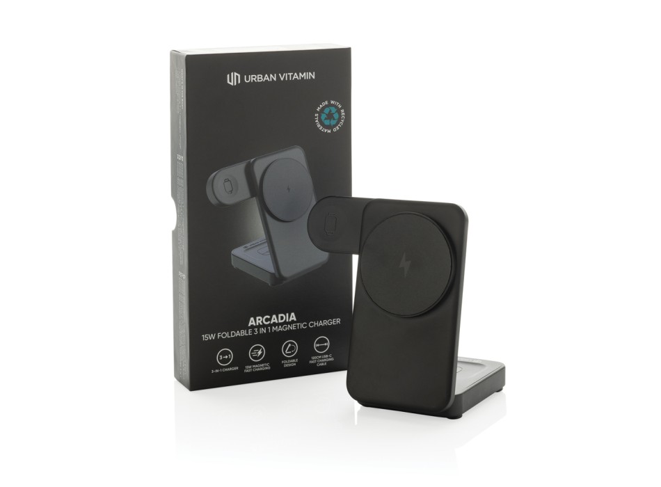 Caricatore 15 W 3in1 in rPlastica RCS Urban Vitamin Arcadia FullGadgets.com