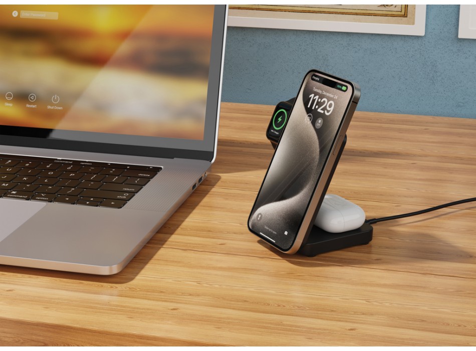 Caricatore 15 W 3in1 in rPlastica RCS Urban Vitamin Arcadia FullGadgets.com