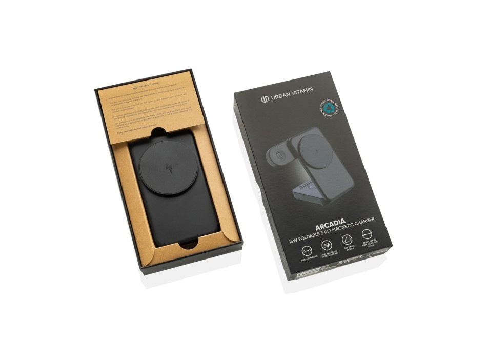 Caricatore 15 W 3in1 in rPlastica RCS Urban Vitamin Arcadia FullGadgets.com