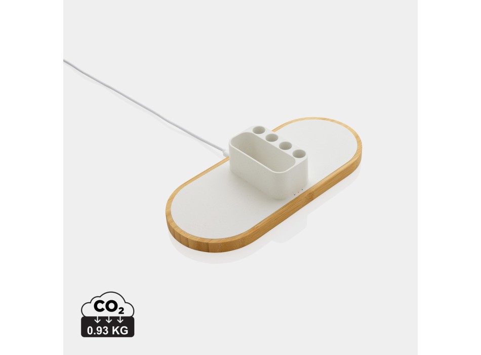 Caricatore dual wireless 10W Ontario plastica riciclata RCS FullGadgets.com