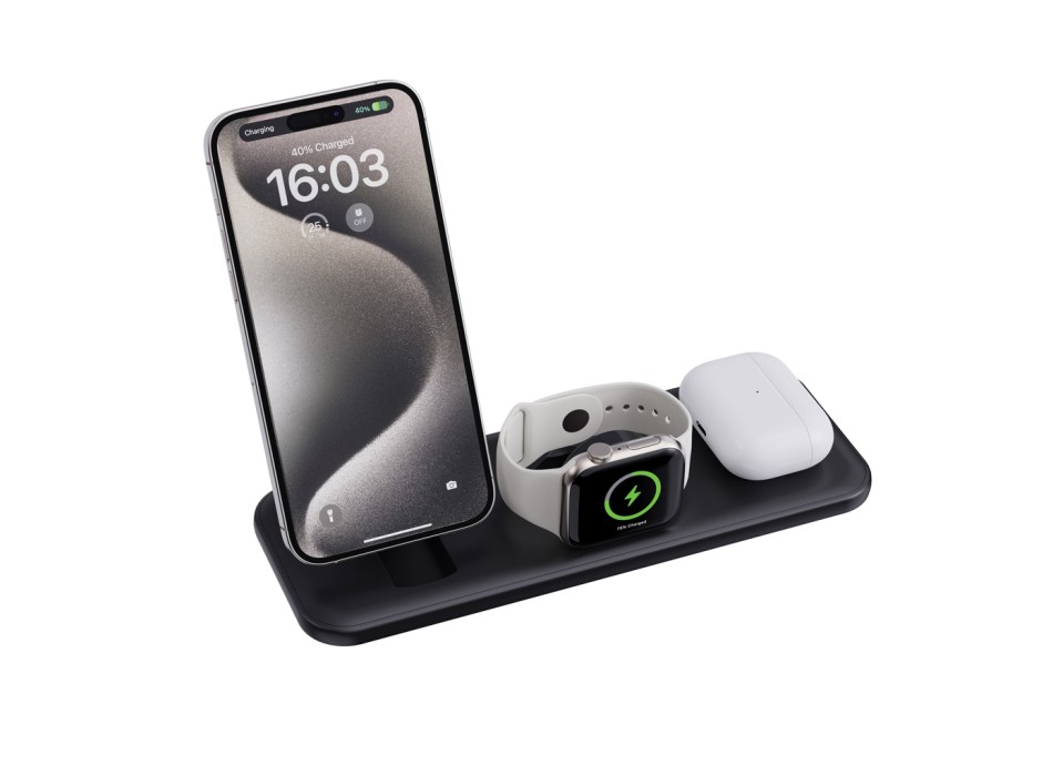 Caricatore magnetico 15W 3 in 1 Urban Vitamin Torrance RCS FullGadgets.com