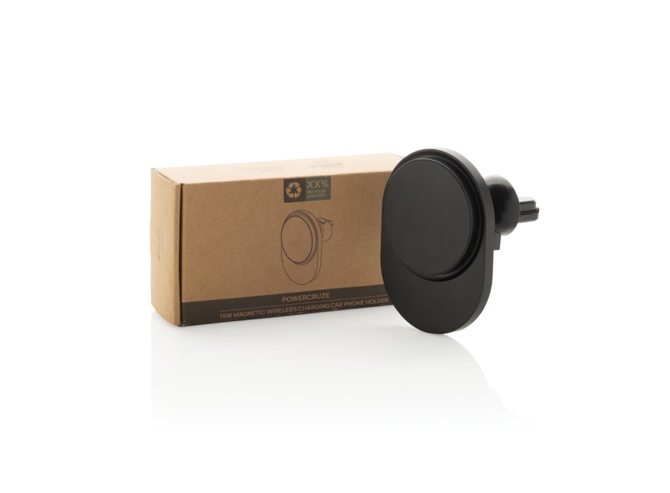 Caricatore magnetico 15W da auto PowerCruze in rPlastica RCS FullGadgets.com