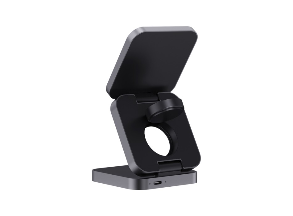 Caricatore pieghevole 15W 3in1 Terra in alluminio riciclato FullGadgets.com