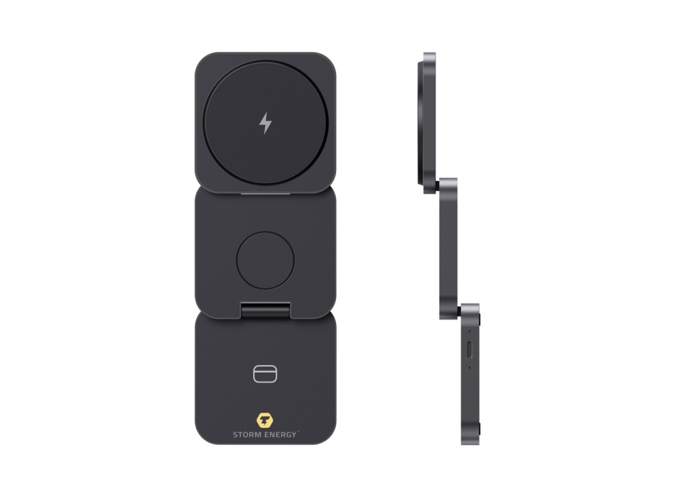 Caricatore pieghevole 15W 3in1 Terra in alluminio riciclato FullGadgets.com