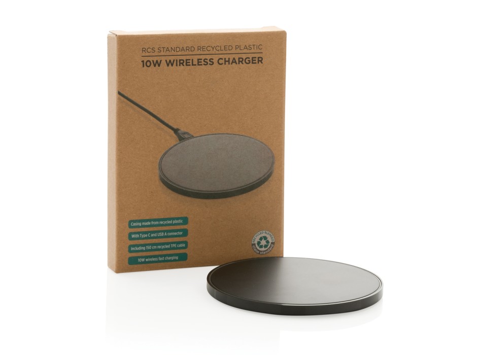 Caricatore RCS wireless 10W in plastica riciclata FullGadgets.com