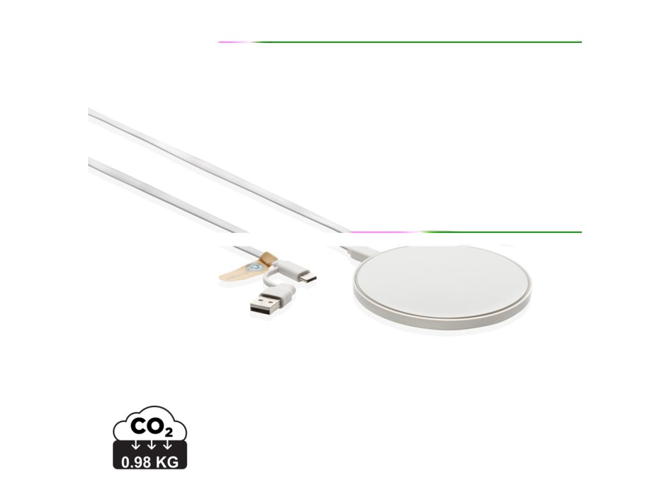 Caricatore RCS wireless 10W in plastica riciclata FullGadgets.com