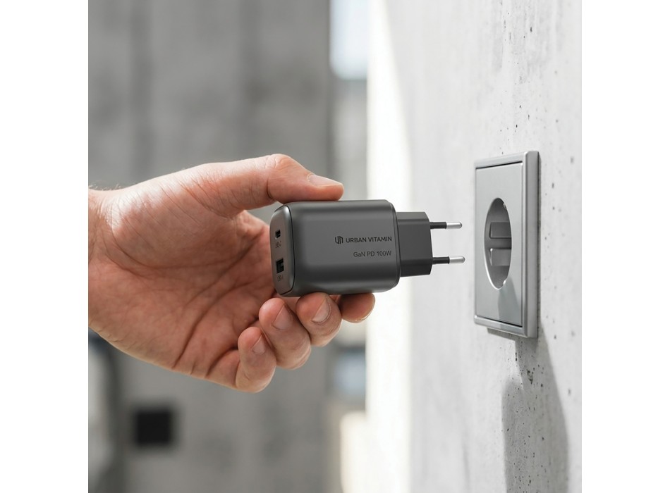 Caricatore wireless 100W GAN Urban Vitamin Livermore RCS FullGadgets.com