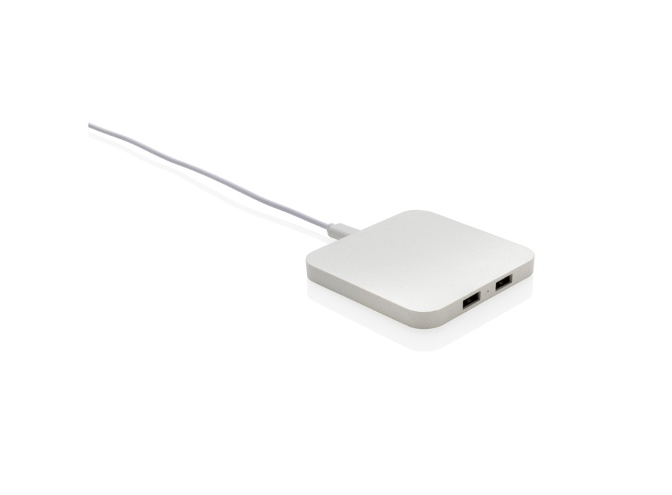 Caricatore wireless 10W con porte USB in plastica RCS FullGadgets.com