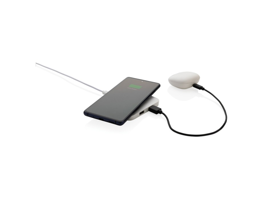 Caricatore wireless 10W con porte USB in plastica RCS FullGadgets.com