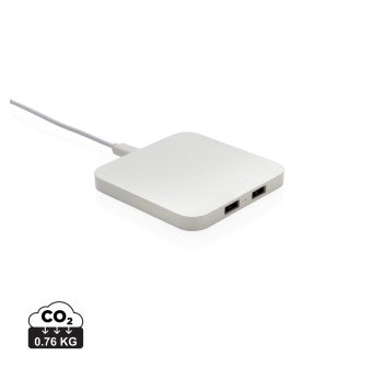 Caricatore wireless 10W con porte USB in plastica RCS FullGadgets.com