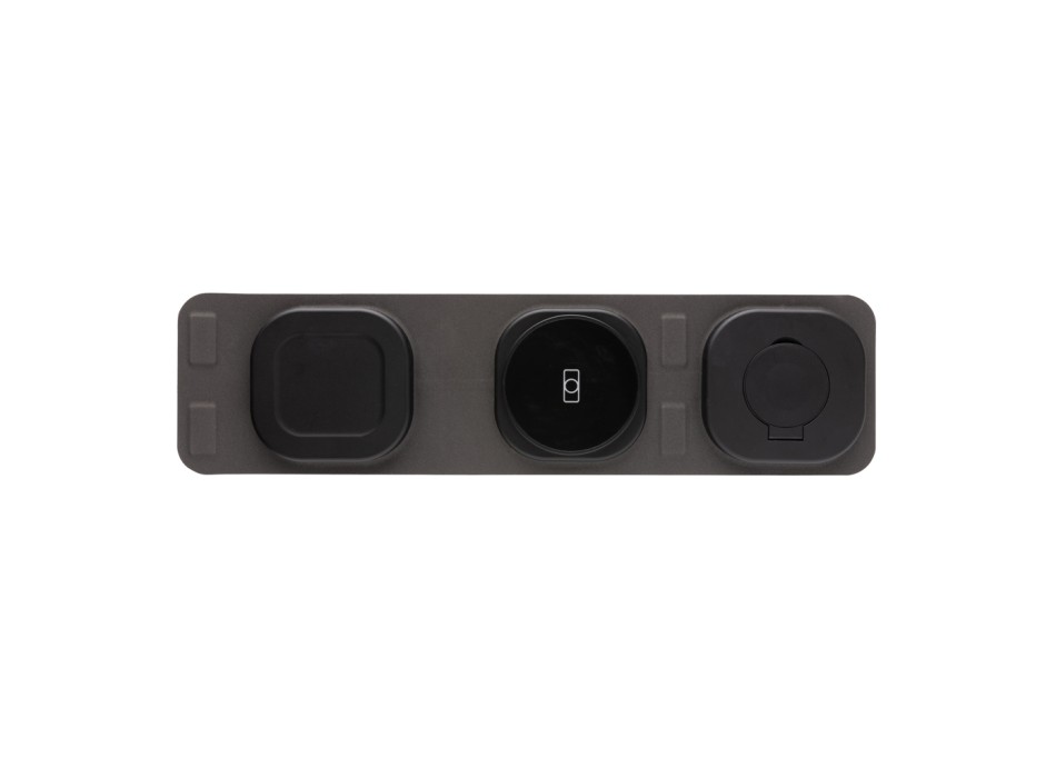 Caricatore wireless 15W 3 in 1 Swiss Peak in rPlastica FullGadgets.com