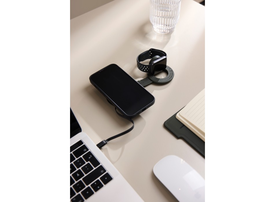 Caricatore wireless 2in1 da viaggio 15W VINGA Baltimore FullGadgets.com