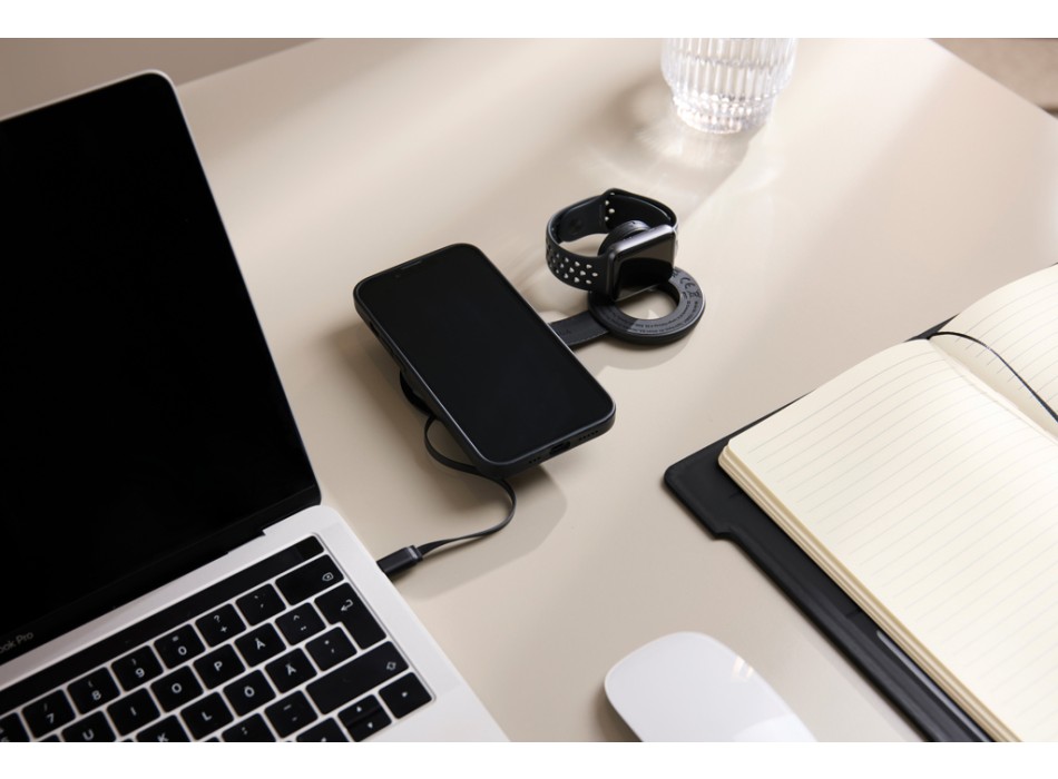 Caricatore wireless 2in1 da viaggio 15W VINGA Baltimore FullGadgets.com