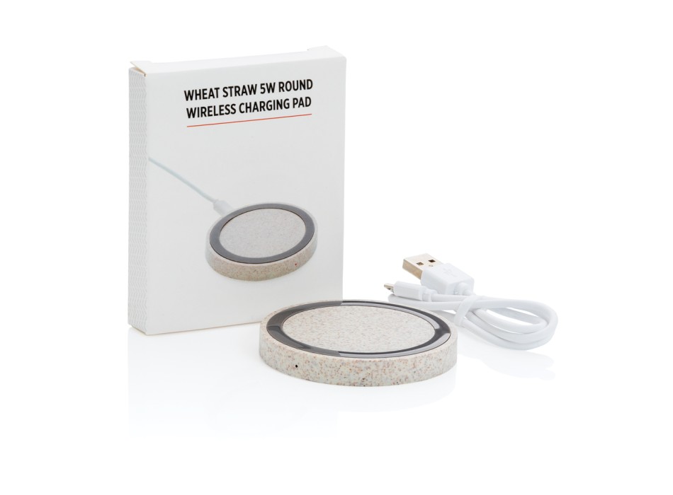 Caricatore wireless 5W rotondo in grano FullGadgets.com
