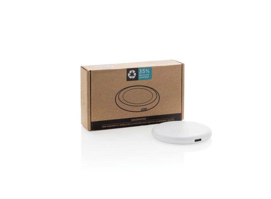 Caricatore wireless magnetico 15W 3in1 Magnapad RCS FullGadgets.com
